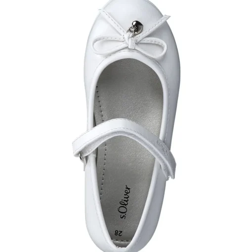 s. Oliver Kinder Mädchen Ballerina Schleifendetail weiß S14 5-42400-42