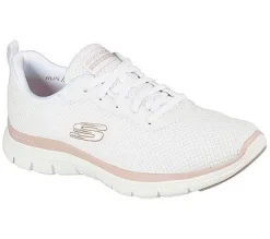 Skechers Flex Appeal 4.0 -Brilliant View Dame Sneaker Schürschuh Waschmaschinenfest schwarz S22 149303