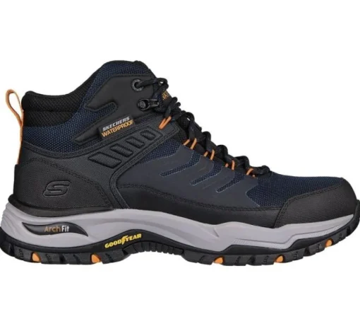 Skechers Herren Relaxed Fit: Arch Fit Dawson TEX - Raveno blau/schwarz S23 204634