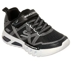 Skechers Lights Flex Glow - Sneaker schwarz und blau Blinker 90542L