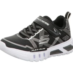 Skechers Lights Flex Glow - Sneaker schwarz und blau Blinker 90542L