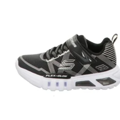 Skechers Lights Flex Glow - Sneaker schwarz und blau Blinker 90542L