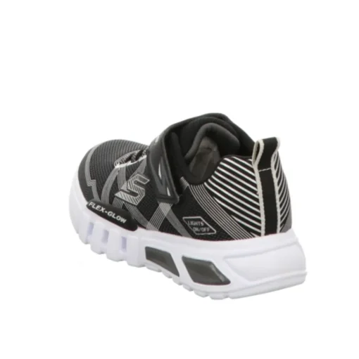 Skechers Lights Flex Glow - Sneaker schwarz und blau Blinker 90542L
