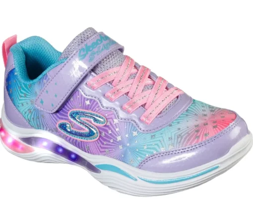 Skechers Power Petals Painted Daisy LVMT S- Lights  Sneaker Mädchen violett S12  20335L