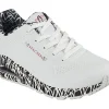 Skechers UNO LOVING LOVE WHT Wedges Sneakers Graffiti Print weiss S12 155506
