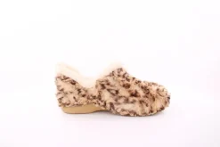s`knöpfli Damen Hausschuh geschlossen leopardenmuster  beige S23 Z29117