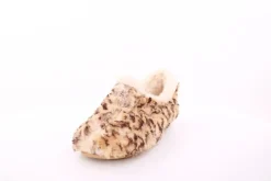 s`knöpfli Damen Hausschuh geschlossen leopardenmuster  beige S23 Z29117