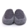 s`knöpfli Damen Hausschuh Pantolette Materialmix grau S22 X10639