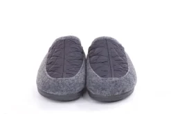 s`knöpfli Damen Hausschuh Pantolette Materialmix grau S22 X10639