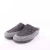 s`knöpfli Damen Hausschuh Pantolette Materialmix grau S23 X10639
