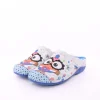 s`knöpfli Damen Hausschuh Pantolette Wechselfußbett Eulenmotiv blau S23 Z29403P