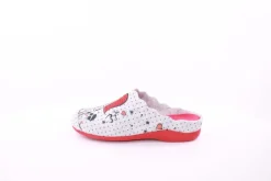 s`knöpfli Damen Hausschuh Pantolette Wechselfußbett Eifelturmmotiv grau S23 Z29378P