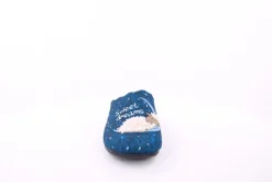 s`knöpfli Damen Hausschuh Pantolette Schaf- Motiv blau S23 Z29339P