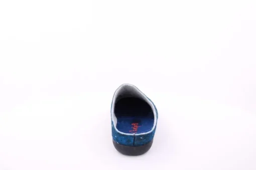 s`knöpfli Damen Hausschuh Pantolette Schaf- Motiv blau S23 Z29339P
