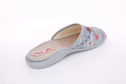 s`knöpfli Damen Pantolette Marienkäfer- Motiv grau S13 Z28649