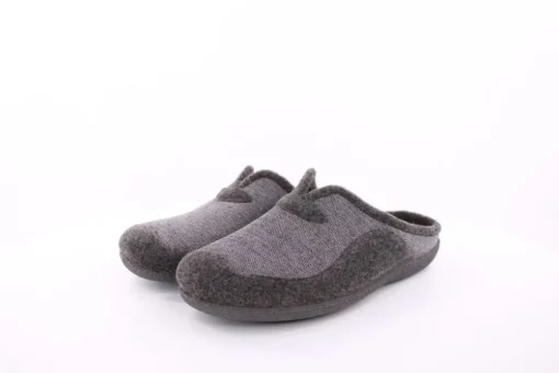 s`knöpfli Herren Hausschuh Pantolette grau S23 LC11165P