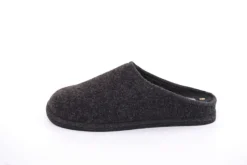 s`knöpfli Herren Hausschuh Pantoffel Filz Filzsohle grau S22 523