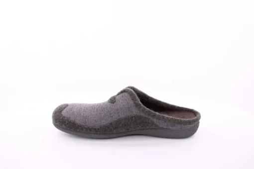 s`knöpfli Herren Hausschuh Pantolette grau S23 LC11165P