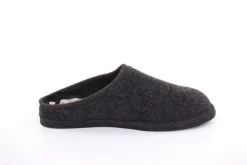 s`knöpfli Herren Hausschuh Pantoffel Filz Filzsohle grau S22 523