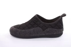 s`knöpfli Herren Hausschuh geschlossen Materialmix grau orange S22 AC10638