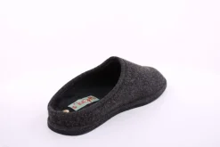 s`knöpfli Herren Hausschuh Pantoffel Filz Filzsohle grau S22 523