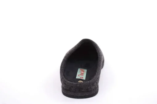 s`knöpfli Herren Hausschuh Pantoffel Filz Filzsohle grau S22 523