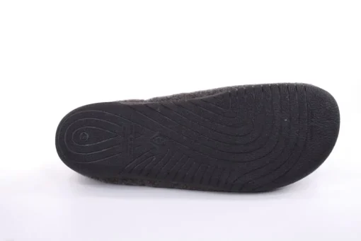 s`knöpfli Herren Hausschuh geschlossen Materialmix grau orange S22 AC10638