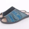 s`knöpfli Herren Pantolette Hausschuh blau S13 AC10786