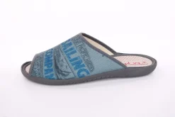 s`knöpfli Herren Pantolette Hausschuh blau S13 AC10786
