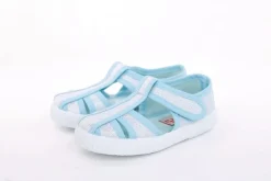 s`knöpfli Kinder Hausschuh Mädchen Glitzer- Effekt blau S13 V28970