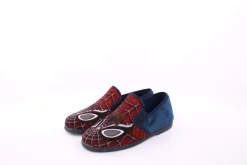 s`knöpfli Kinder Hausschuh Schlupfhausschuh Spiderman- Motiv blau S23 Can.Arana