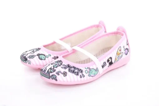 s`knöpfli Kinder Hausschuh Schlupfschuh Mädchen Einhorn- Motiv rosa S13 I28965