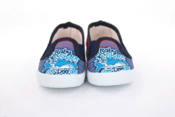 s`knöpfli Kinder Hausschuh Schlupfschuh Hai- Motiv blau S13 V28803