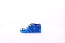 s`knöpfli Kinder Hausschuh Klettverschluss Monster- Motiv blau S23 Monster