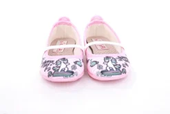 s`knöpfli Kinder Hausschuh Schlupfschuh Mädchen Einhorn- Motiv rosa S13 I28965