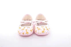 s`knöpfli Kinder Hausschuh Schlupfscuh Mädchen Giraffen- Motiv rosa S13 I28670