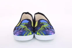 s`knöpfli Kinder Hausschuh Schlupfschuh Jungen Dinosaurier- Motiv blau S13 V28967