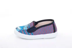 s`knöpfli Kinder Hausschuh Schlupfschuh Hai- Motiv blau S13 V28803