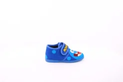 s`knöpfli Kinder Hausschuh Klettverschluss Monster- Motiv blau S23 Monster
