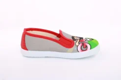 s`knöpfli Kinder Hausschuh Schlupfschuh Fussball- Motiv grau S13 V28902