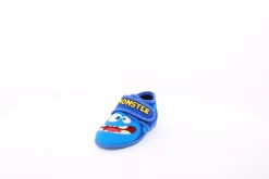 s`knöpfli Kinder Hausschuh Klettverschluss Monster- Motiv blau S23 Monster