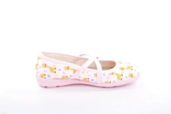 s`knöpfli Kinder Hausschuh Schlupfscuh Mädchen Giraffen- Motiv rosa S13 I28670