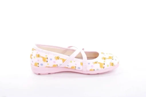 s`knöpfli Kinder Hausschuh Schlupfscuh Mädchen Giraffen- Motiv rosa S13 I28670