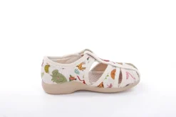 s`knöpfli Kinder Hausschuh Tier- Motiv Klettverschluss beige S13 Z28528