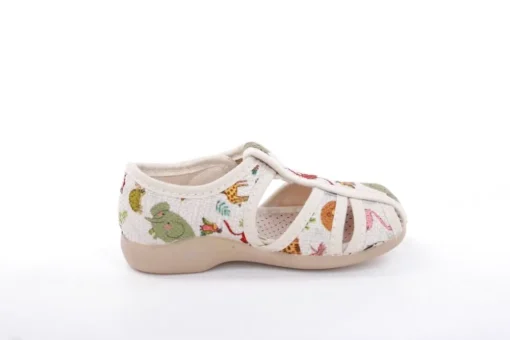 s`knöpfli Kinder Hausschuh Tier- Motiv Klettverschluss beige S13 Z28528