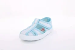 s`knöpfli Kinder Hausschuh Mädchen Glitzer- Effekt blau S13 V28970