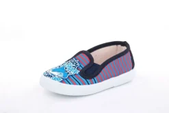 s`knöpfli Kinder Hausschuh Schlupfschuh Hai- Motiv blau S13 V28803