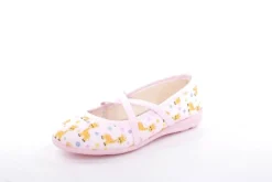 s`knöpfli Kinder Hausschuh Schlupfscuh Mädchen Giraffen- Motiv rosa S13 I28670