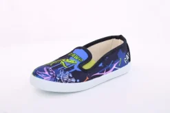 s`knöpfli Kinder Hausschuh Schlupfschuh Jungen Dinosaurier- Motiv blau S13 V28967