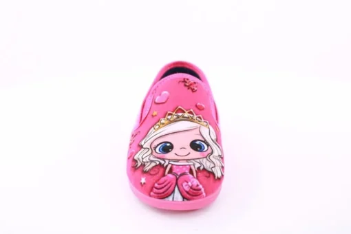 s´knöpfli Kinder Hausschuh Schlupfhausschuh Prinzessinnen Motiv pink S23 Can.Princesa